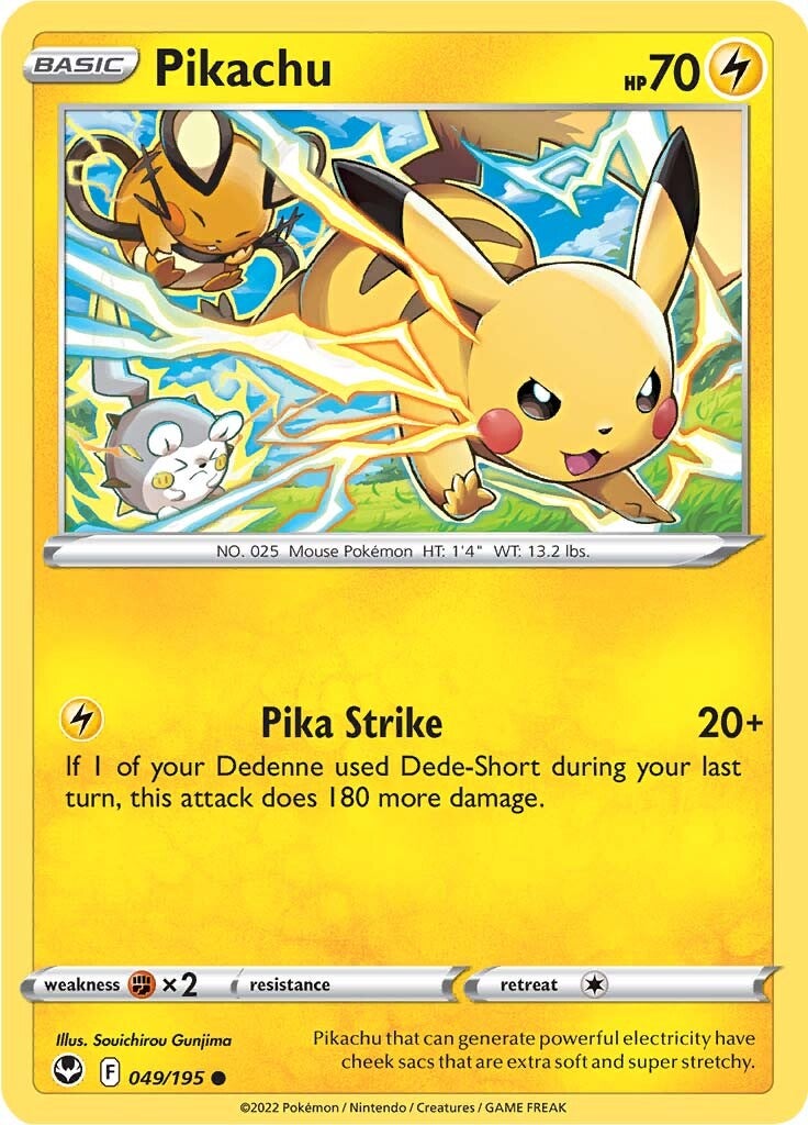 Pikachu (049/195) [Sword & Shield: Silver Tempest] | Odin's Place