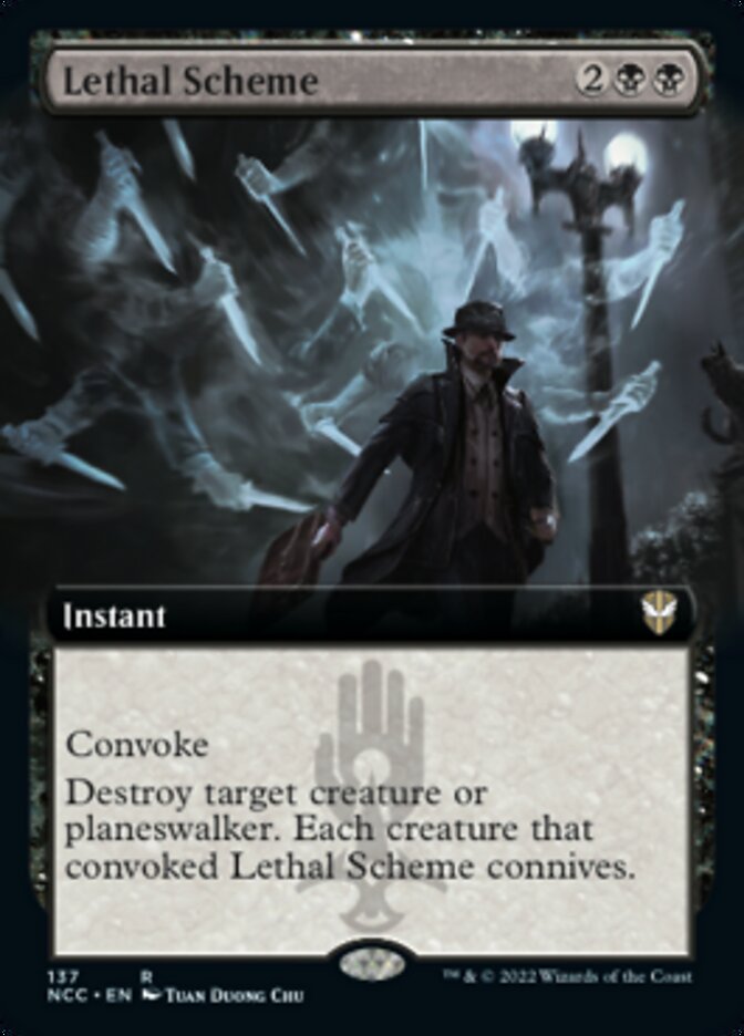 Lethal Scheme (Extended Art) [Streets of New Capenna Commander] | Odin's Place