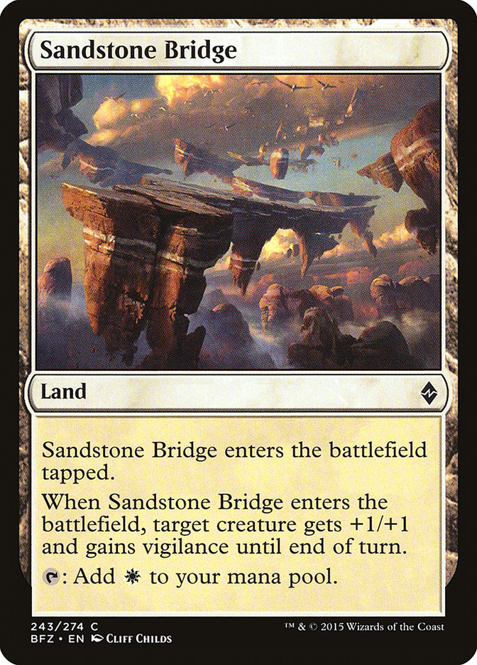Sandstone Bridge (243) [Battle for Zendikar] | Odin's Place