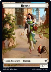 Human // Food (15) Double-Sided Token [Throne of Eldraine Tokens] | Odin's Place