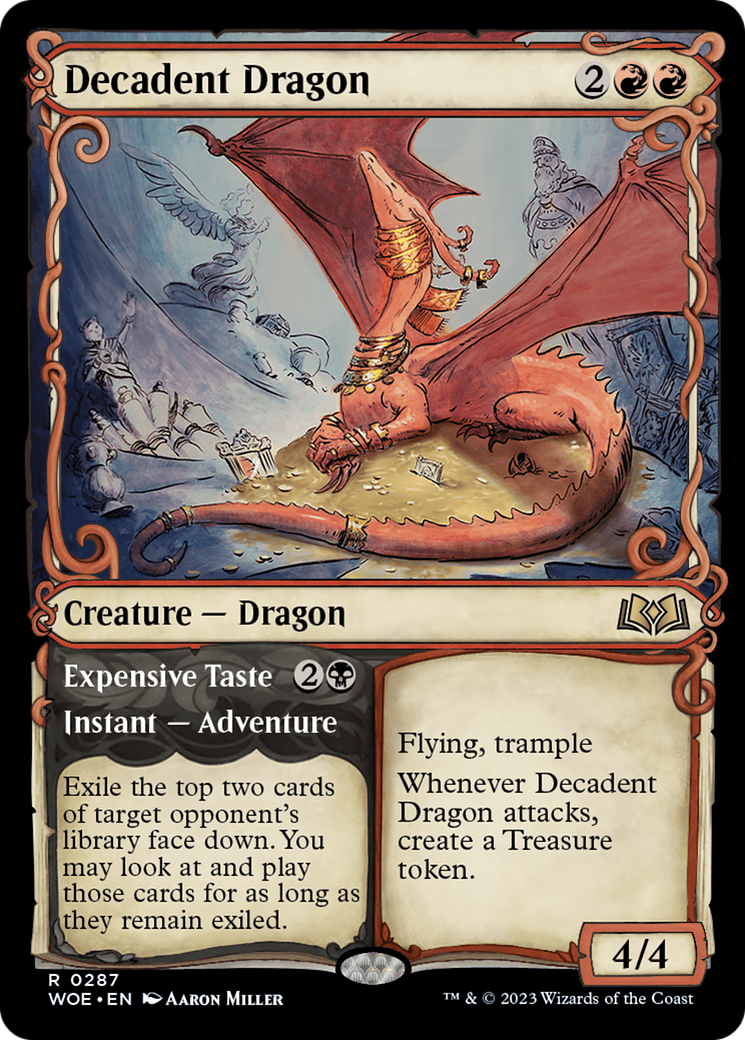 Decadent Dragon // Expensive Taste (Showcase) [Wilds of Eldraine] | Odin's Place