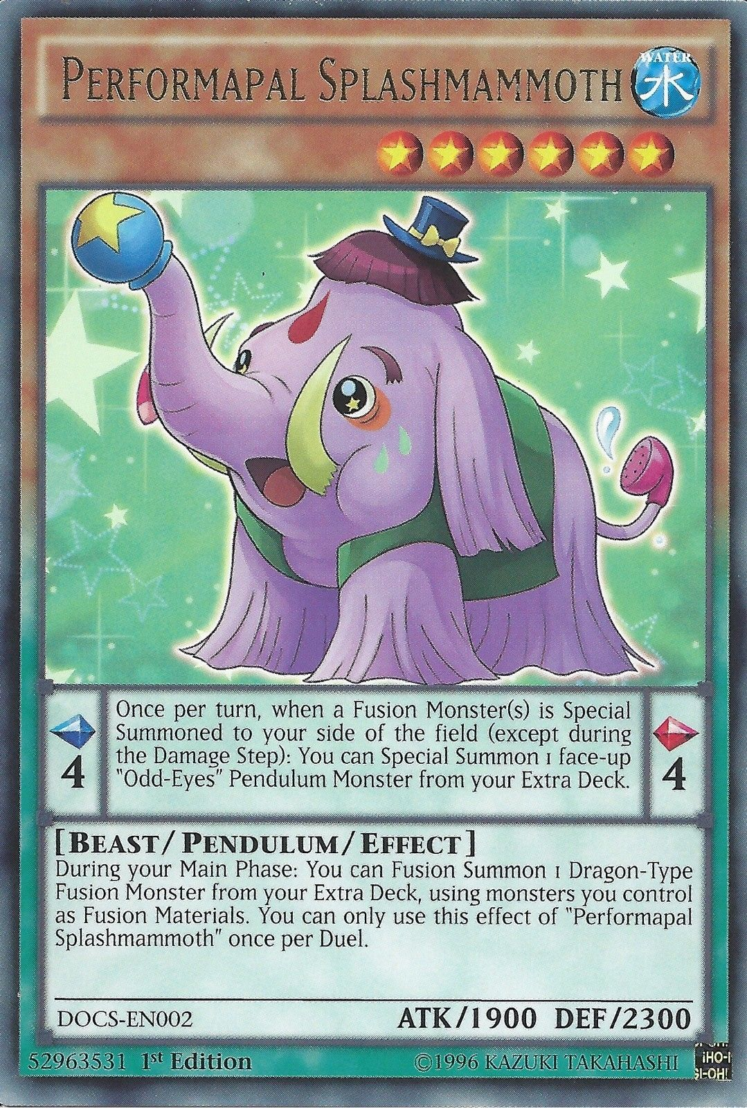 Performapal Splashmammoth [DOCS-EN002] Rare | Odin's Place