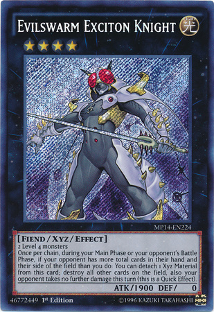 Evilswarm Exciton Knight [MP14-EN224] Secret Rare | Odin's Place