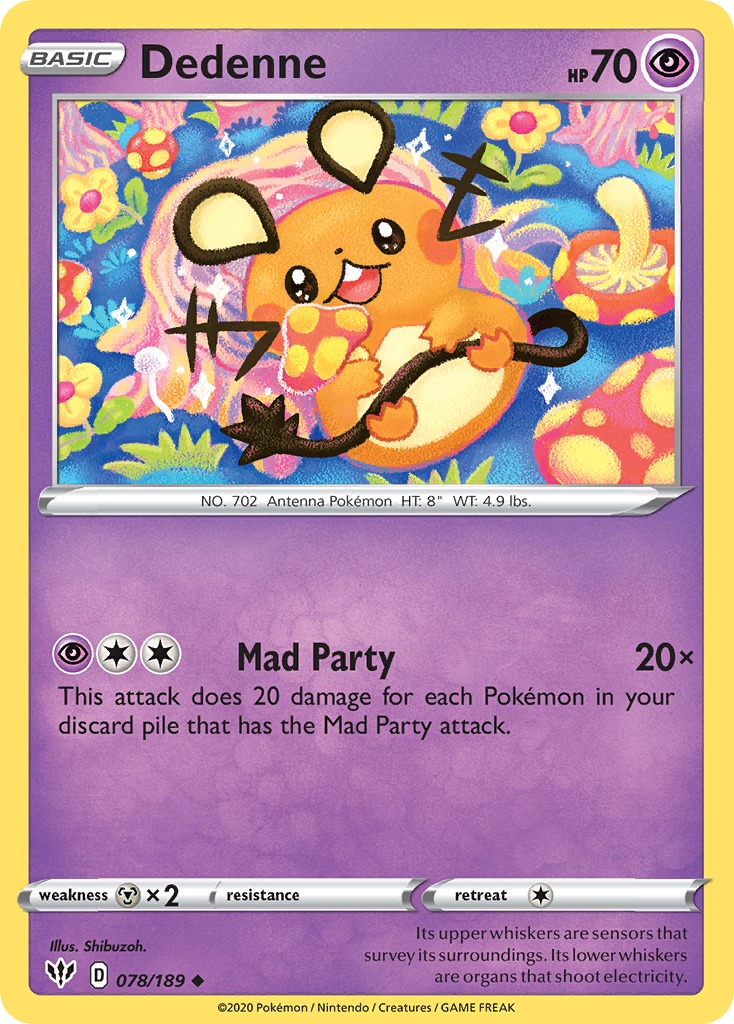 Dedenne (078/189) [Sword & Shield: Darkness Ablaze] | Odin's Place