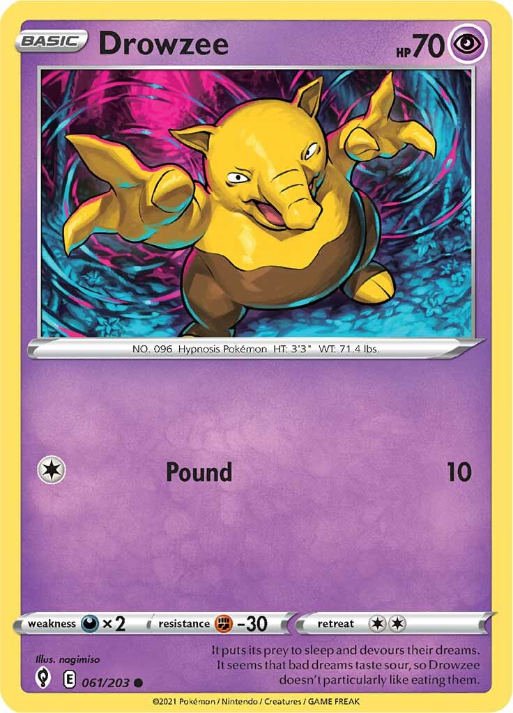 Drowzee (061/203) [Sword & Shield: Evolving Skies] | Odin's Place
