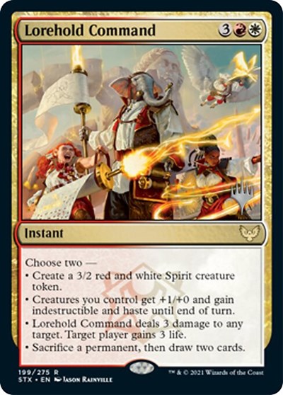 Lorehold Command (Promo Pack) [Strixhaven: School of Mages Promos] | Odin's Place
