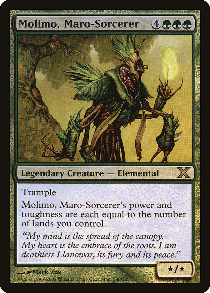 Molimo, Maro-Sorcerer (Premium Foil) [Tenth Edition] | Odin's Place