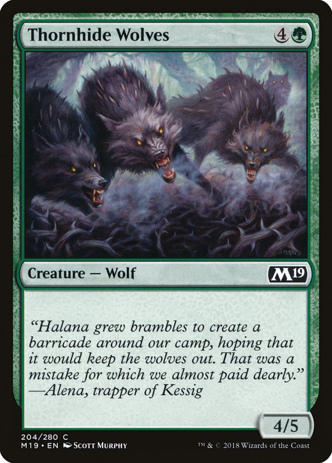 Thornhide Wolves (204) [Core Set 2019] | Odin's Place