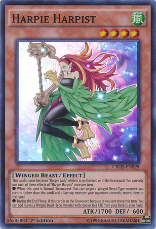 Harpie Harpist [CROS-EN099] Super Rare | Odin's Place