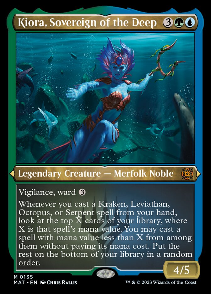 Kiora, Sovereign of the Deep (Foil Etched) [March of the Machine: The Aftermath] | Odin's Place