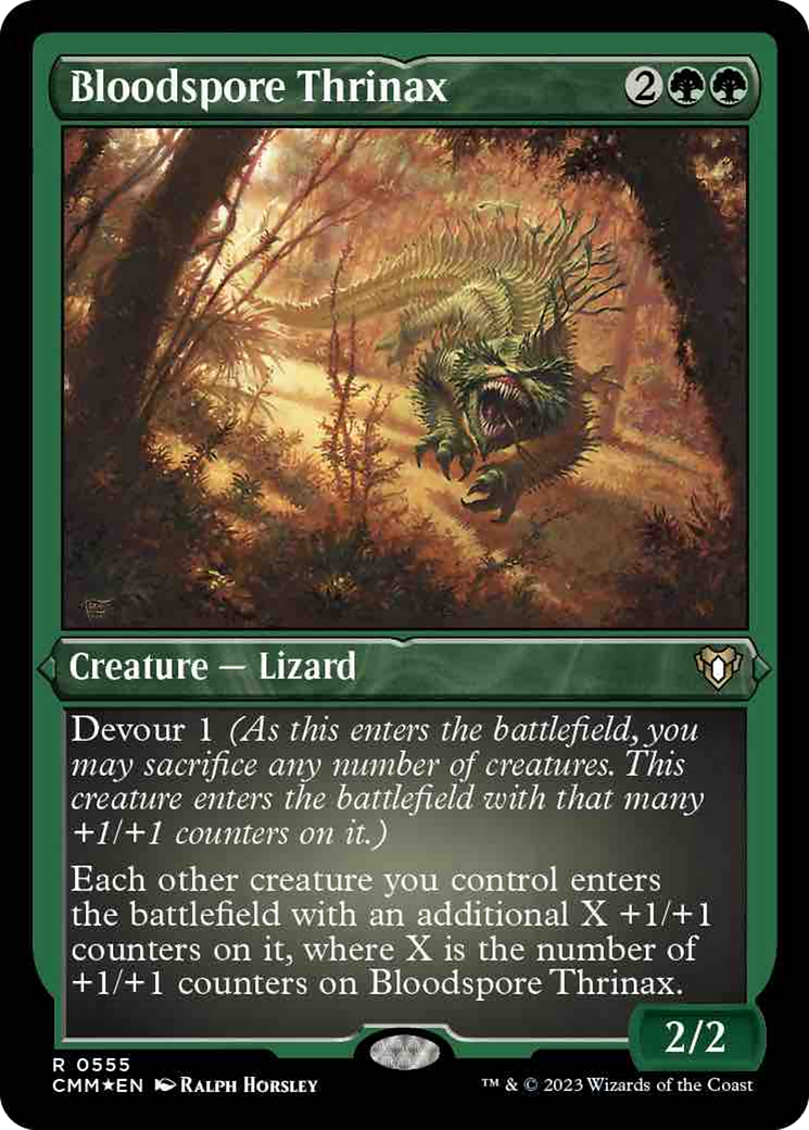 Bloodspore Thrinax (Foil Etched) [Commander Masters] | Odin's Place