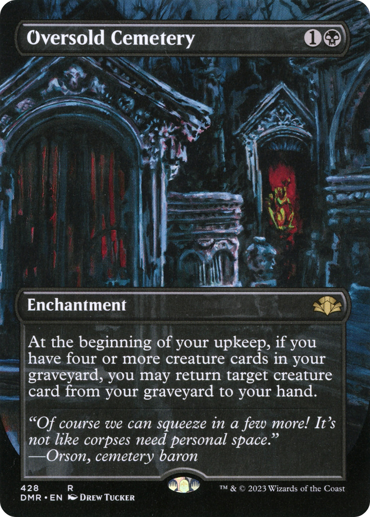 Oversold Cemetery (Borderless Alternate Art) [Dominaria Remastered] | Odin's Place
