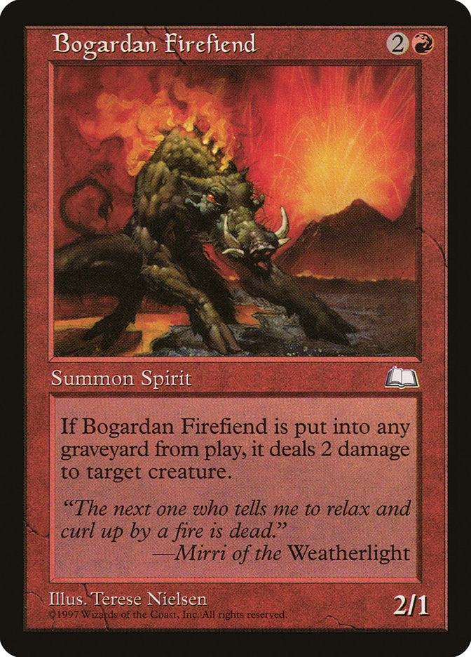 Bogardan Firefiend (91) [Weatherlight] | Odin's Place