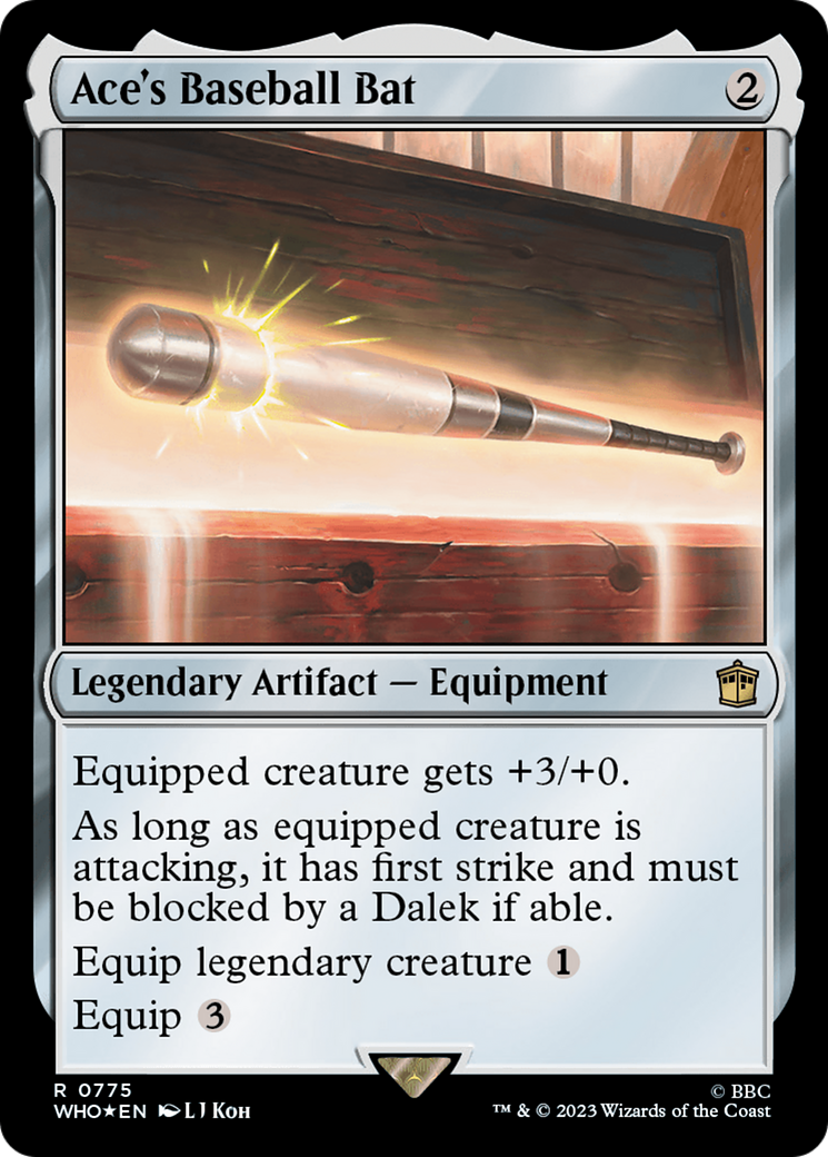 Ace's Baseball Bat (Surge Foil) [Doctor Who] | Odin's Place