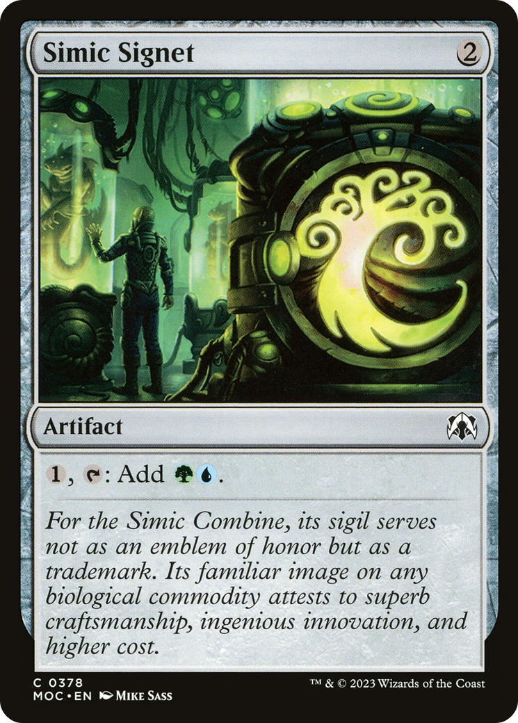 Simic Signet [March of the Machine Commander] | Odin's Place