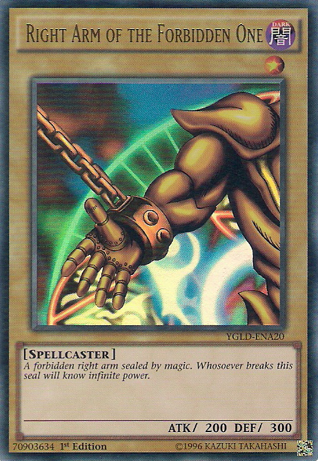 Right Arm of the Forbidden One [YGLD-ENA20] Ultra Rare | Odin's Place
