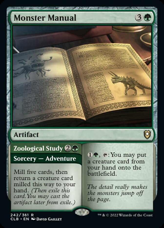 Monster Manual // Zoological Study [Commander Legends: Battle for Baldur's Gate] | Odin's Place