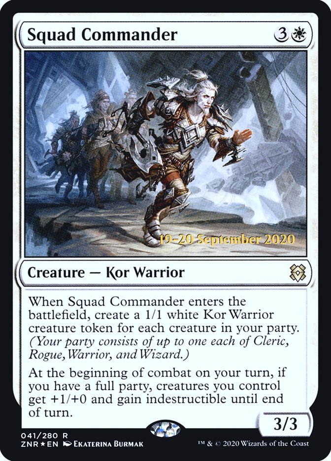 Squad Commander [Zendikar Rising Prerelease Promos] | Odin's Place