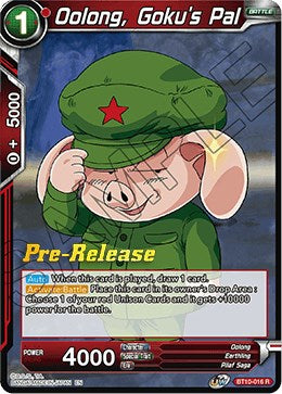 Oolong, Goku's Pal (BT10-016) [Rise of the Unison Warrior Prerelease Promos] | Odin's Place