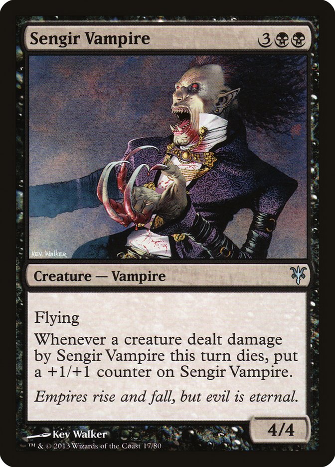 Sengir Vampire (17) [Duel Decks: Sorin vs. Tibalt] | Odin's Place
