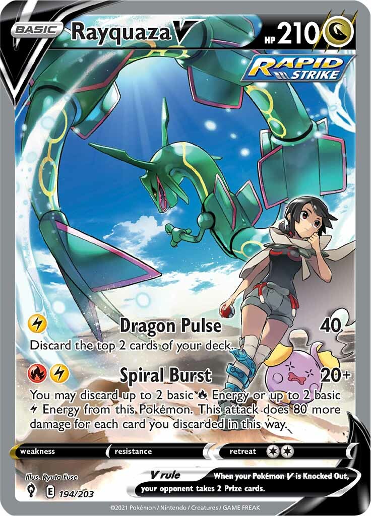 Rayquaza V (194/203) [Sword & Shield: Evolving Skies] | Odin's Place