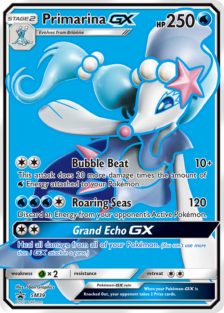 Primarina GX (SM39) [Sun & Moon: Black Star Promos] | Odin's Place