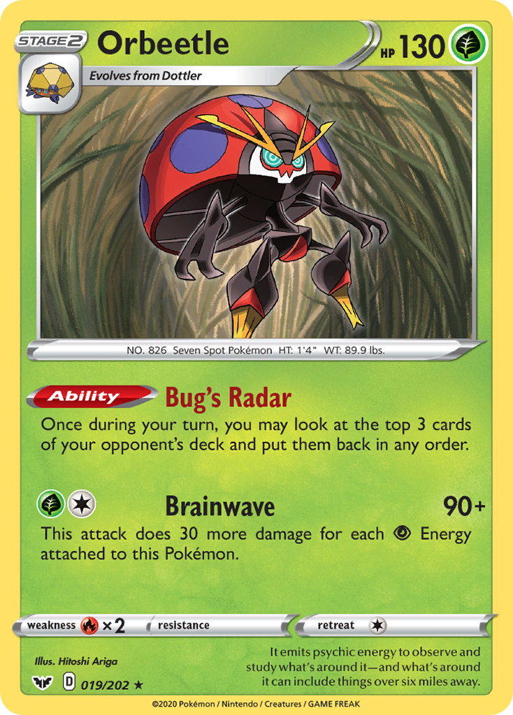 Orbeetle (019/202) [Sword & Shield: Base Set] | Odin's Place