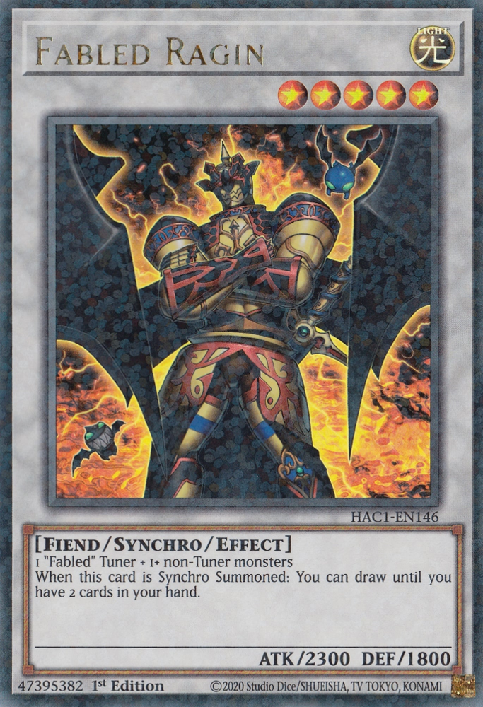 Fabled Ragin (Duel Terminal) [HAC1-EN146] Parallel Rare | Odin's Place