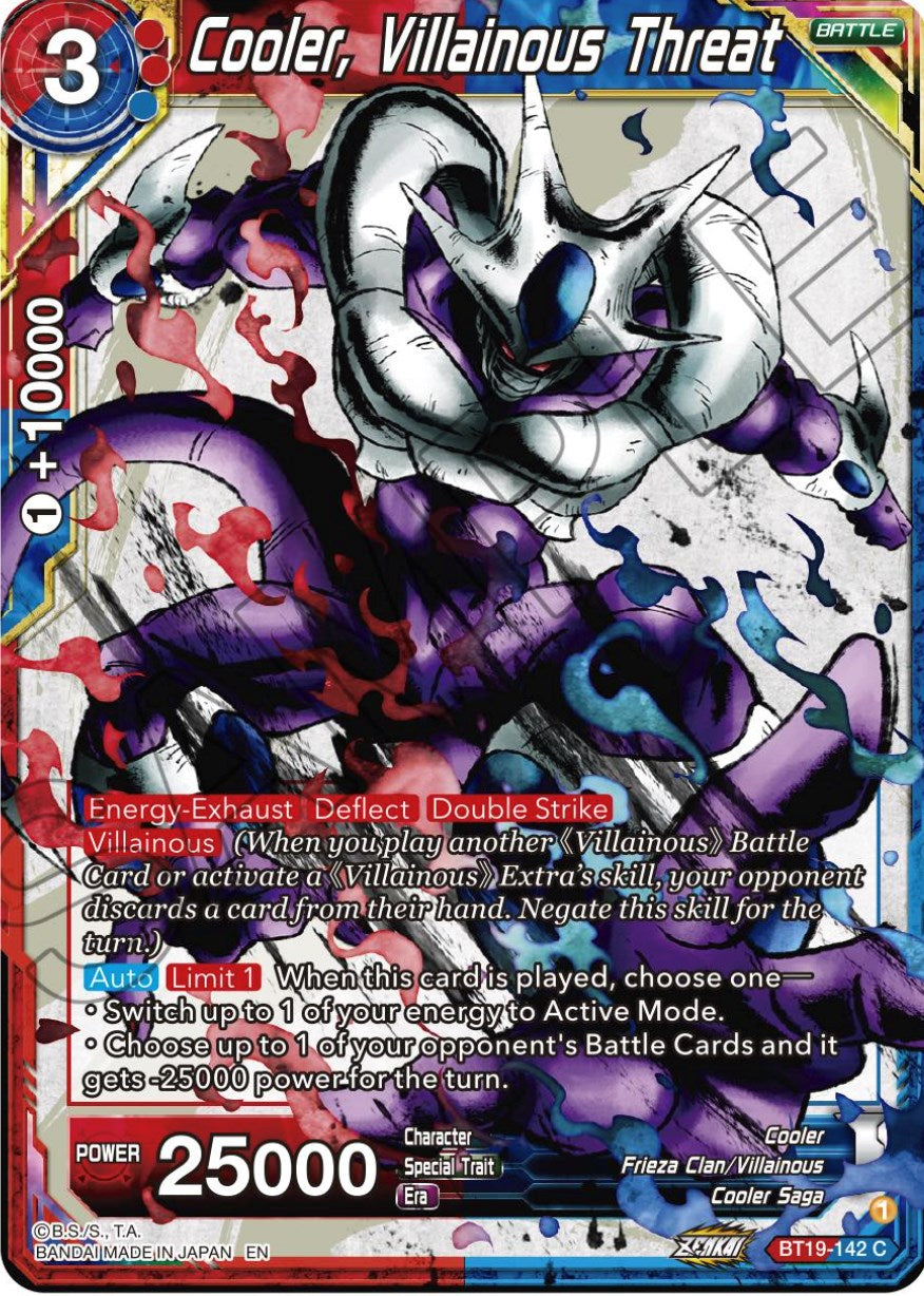 Cooler, Villainous Threat (BT19-142) [Fighter's Ambition] | Odin's Place