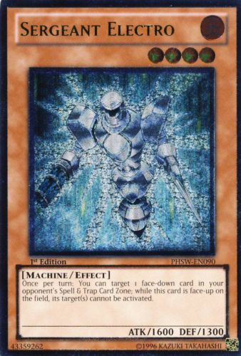 Sergeant Electro [PHSW-EN090] Ultimate Rare | Odin's Place