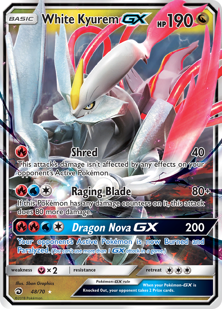 White Kyurem GX (48/70) [Sun & Moon: Dragon Majesty] | Odin's Place