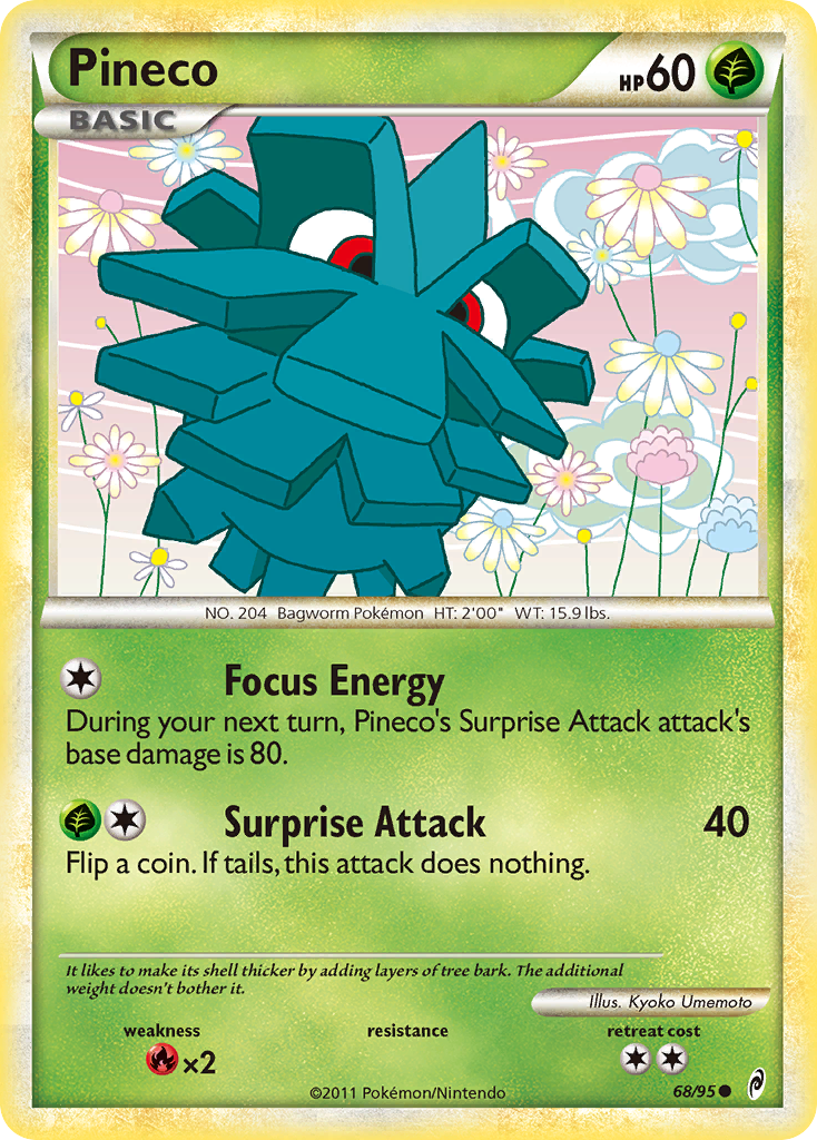 Pineco (68/95) [HeartGold & SoulSilver: Call of Legends] | Odin's Place