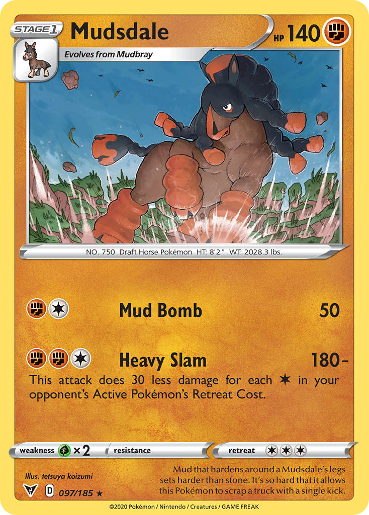 Mudsdale (097/185) [Sword & Shield: Vivid Voltage] | Odin's Place