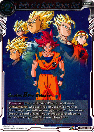 Birth of a Super Saiyan God (BT8-019_PR) [Malicious Machinations Prerelease Promos] | Odin's Place