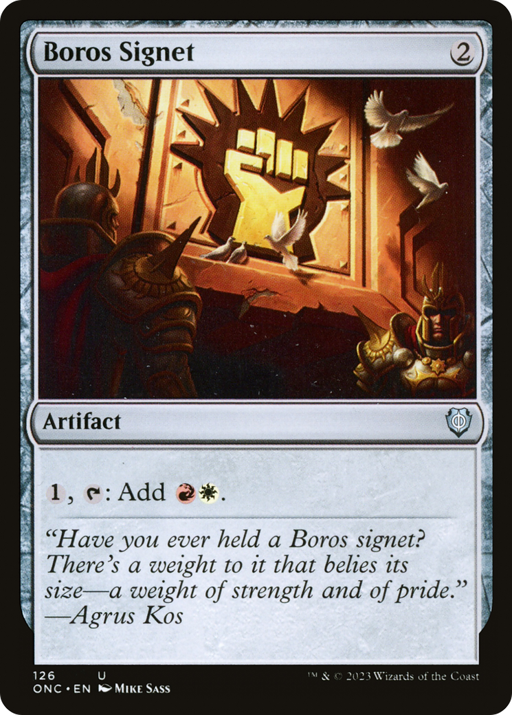 Boros Signet [Phyrexia: All Will Be One Commander] | Odin's Place