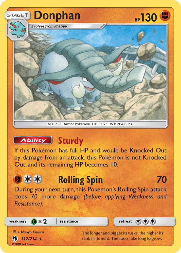 Donphan (112/214) [Sun & Moon: Lost Thunder] | Odin's Place