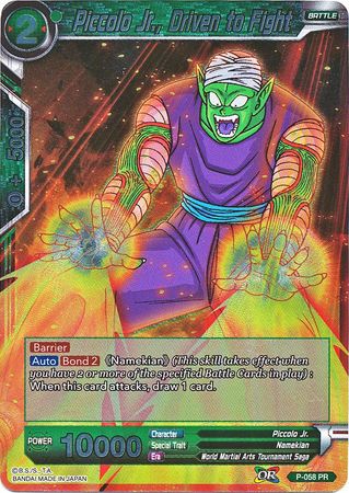 Piccolo Jr., Driven to Fight (P-058) [Promotion Cards] | Odin's Place