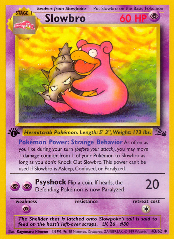 Slowbro (43/62) [Fossil 1st Edition] | Odin's Place