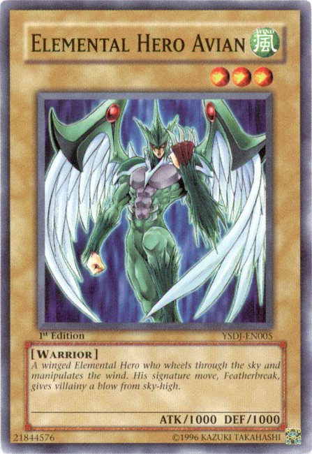 Elemental HERO Avian [YSDJ-EN005] Common | Odin's Place