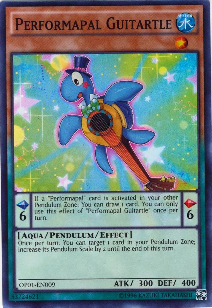 Performapal Guitartle [OP01-EN009] Super Rare | Odin's Place