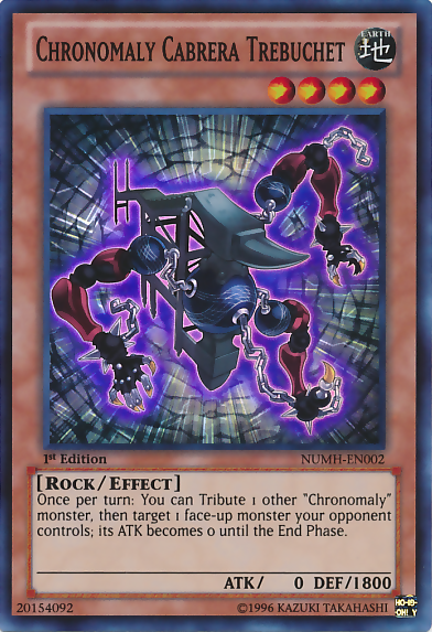 Chronomaly Cabrera Trebuchet [NUMH-EN002] Super Rare | Odin's Place