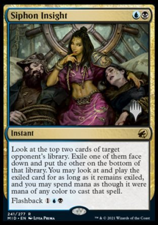 Siphon Insight (Promo Pack) [Innistrad: Midnight Hunt Promos] | Odin's Place