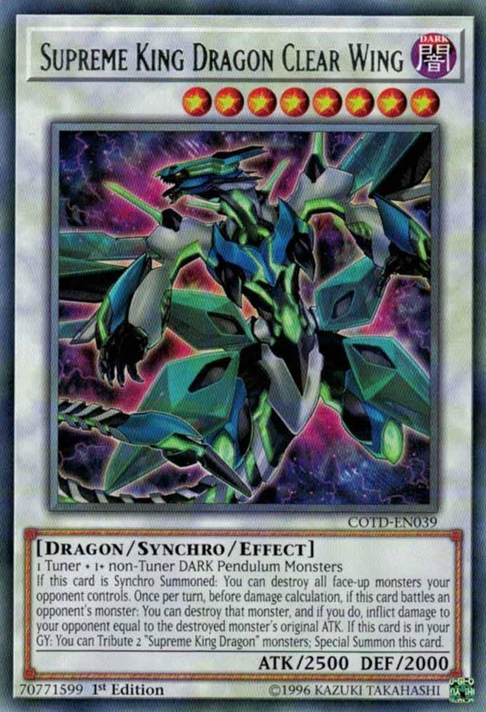 Supreme King Dragon Clear Wing [COTD-EN039] Rare | Odin's Place