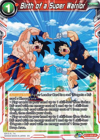 Birth of a Super Warrior (BT11-029) [Vermilion Bloodline 2nd Edition] | Odin's Place