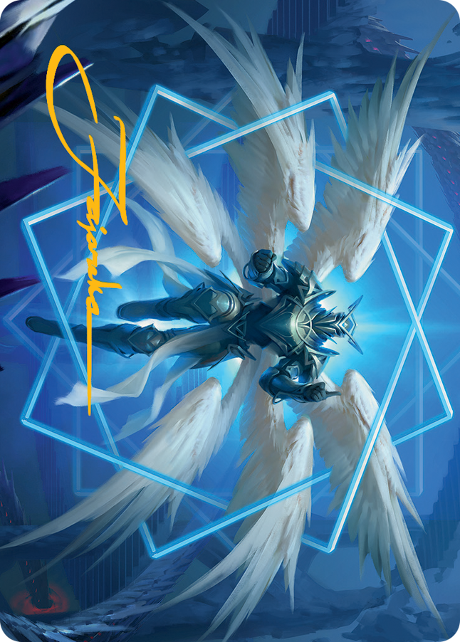 Vertex Paladin Art Card (Gold-Stamped Signature) [March of the Machine Art Series] | Odin's Place