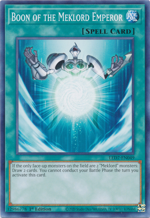 Boon of the Meklord Emperor [LED7-EN049] Common | Odin's Place