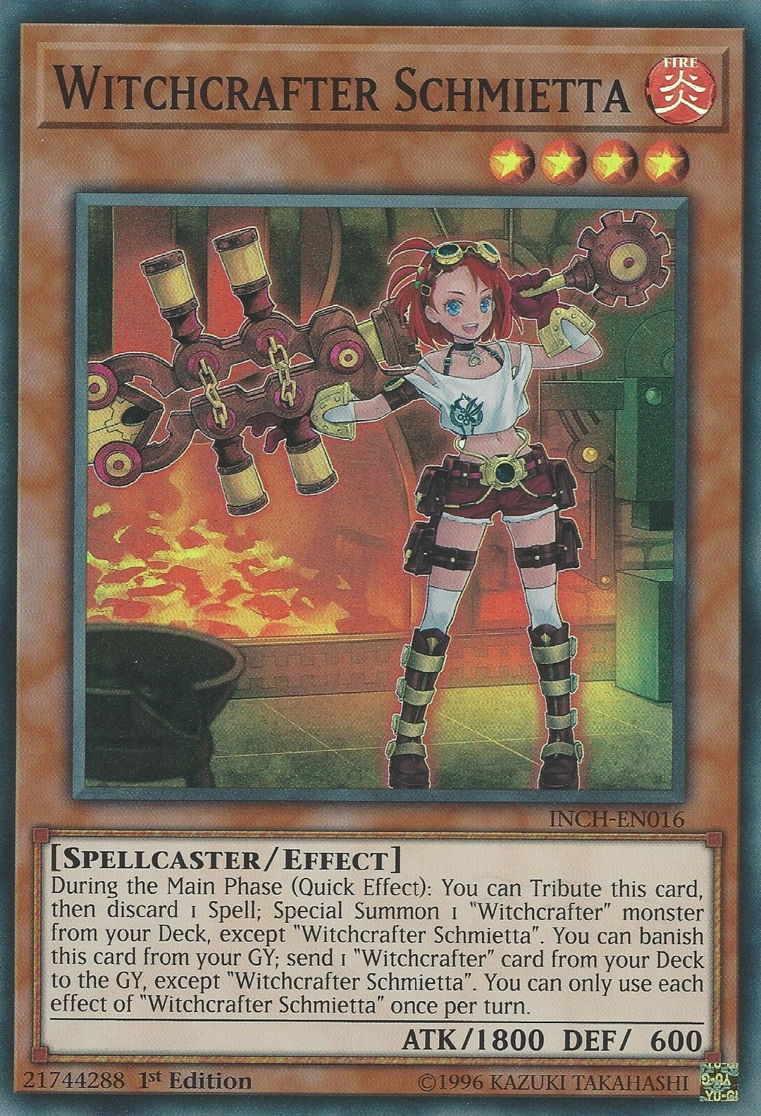 Witchcrafter Schmietta [INCH-EN016] Super Rare | Odin's Place