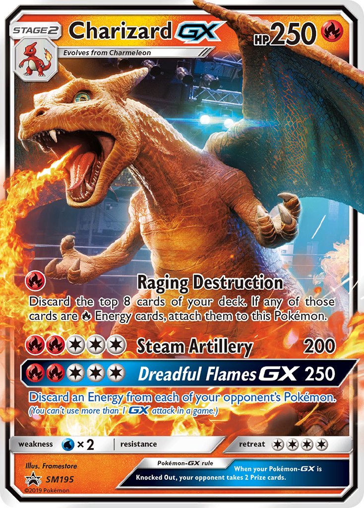 Charizard GX (SM195) [Sun & Moon: Black Star Promos] | Odin's Place