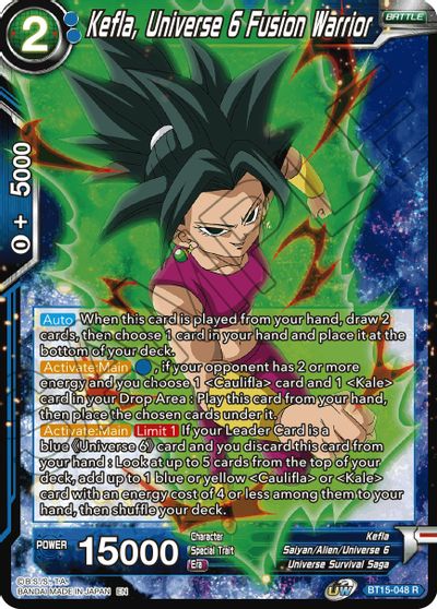 Kefla, Universe 6 Fusion Warrior (BT15-048) [Saiyan Showdown] | Odin's Place