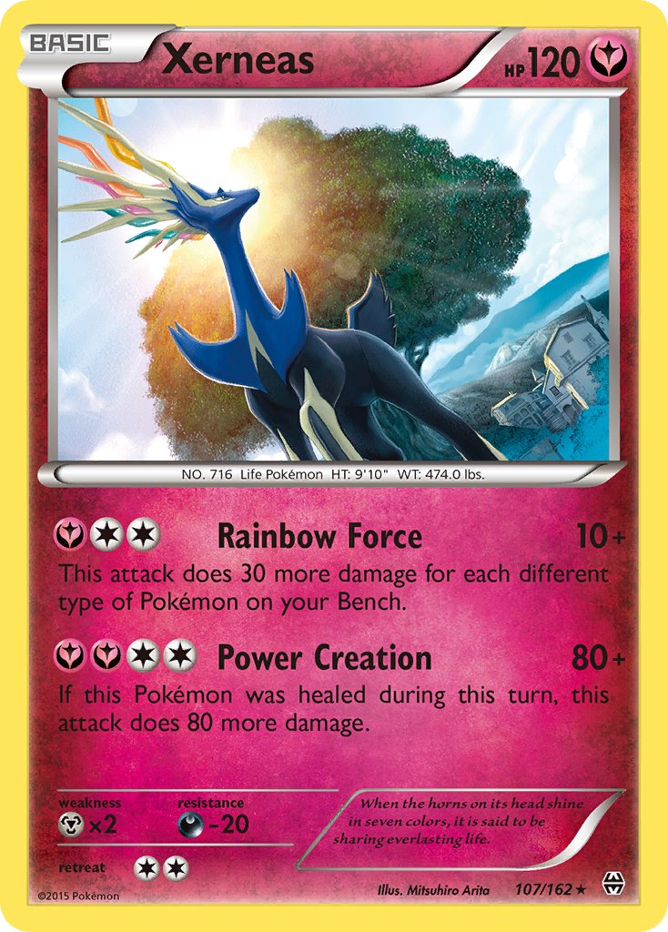 Xerneas (107/162) (Theme Deck Exclusive) [XY: BREAKthrough] | Odin's Place